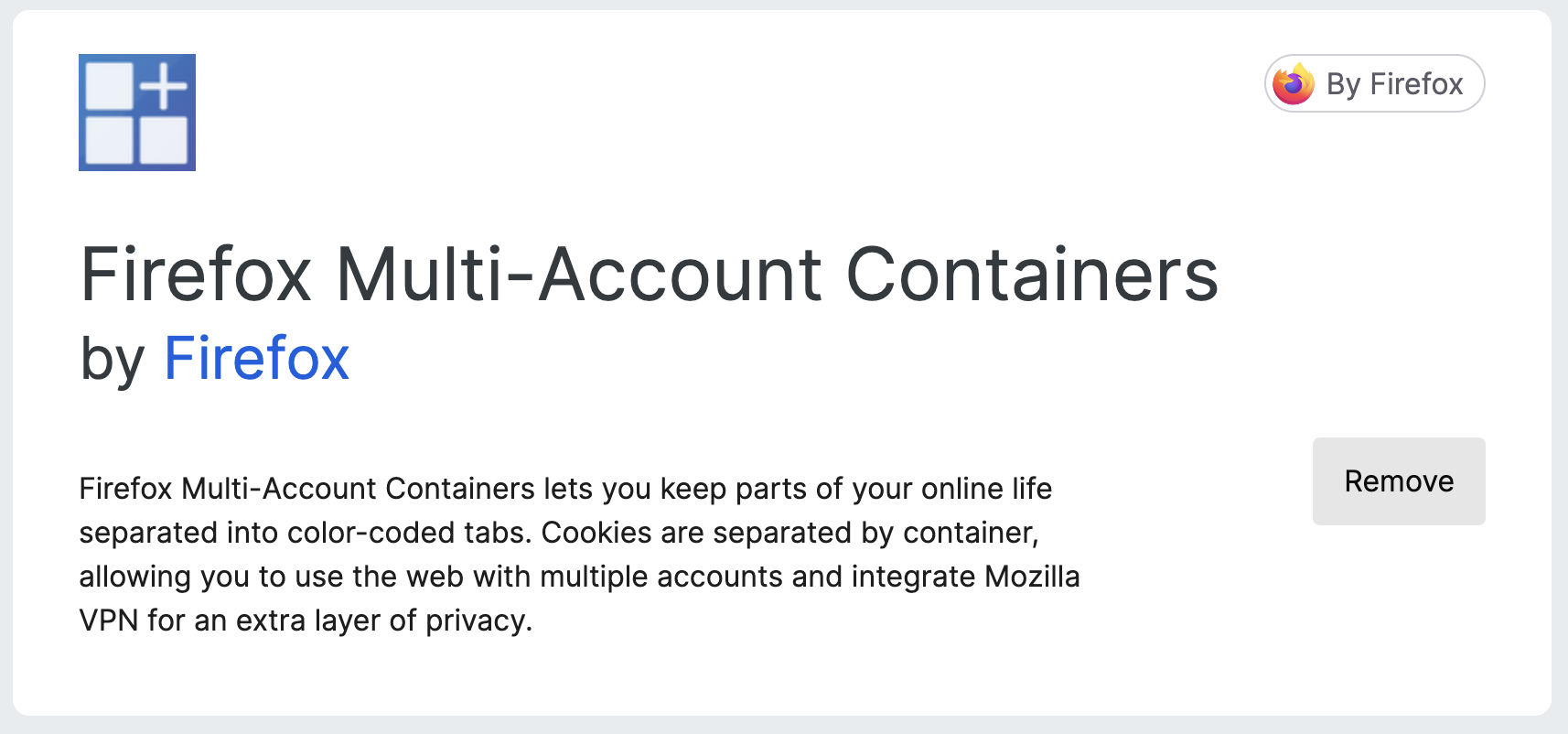 Firefox Multi Account Containers - Swapneel Patnekar